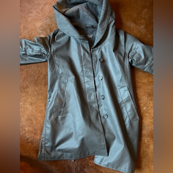 M0851 coat waxed cotton lined wool. - Picture 3 of 6